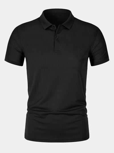 Doroteo® | Solid Mesh Polo Shirt