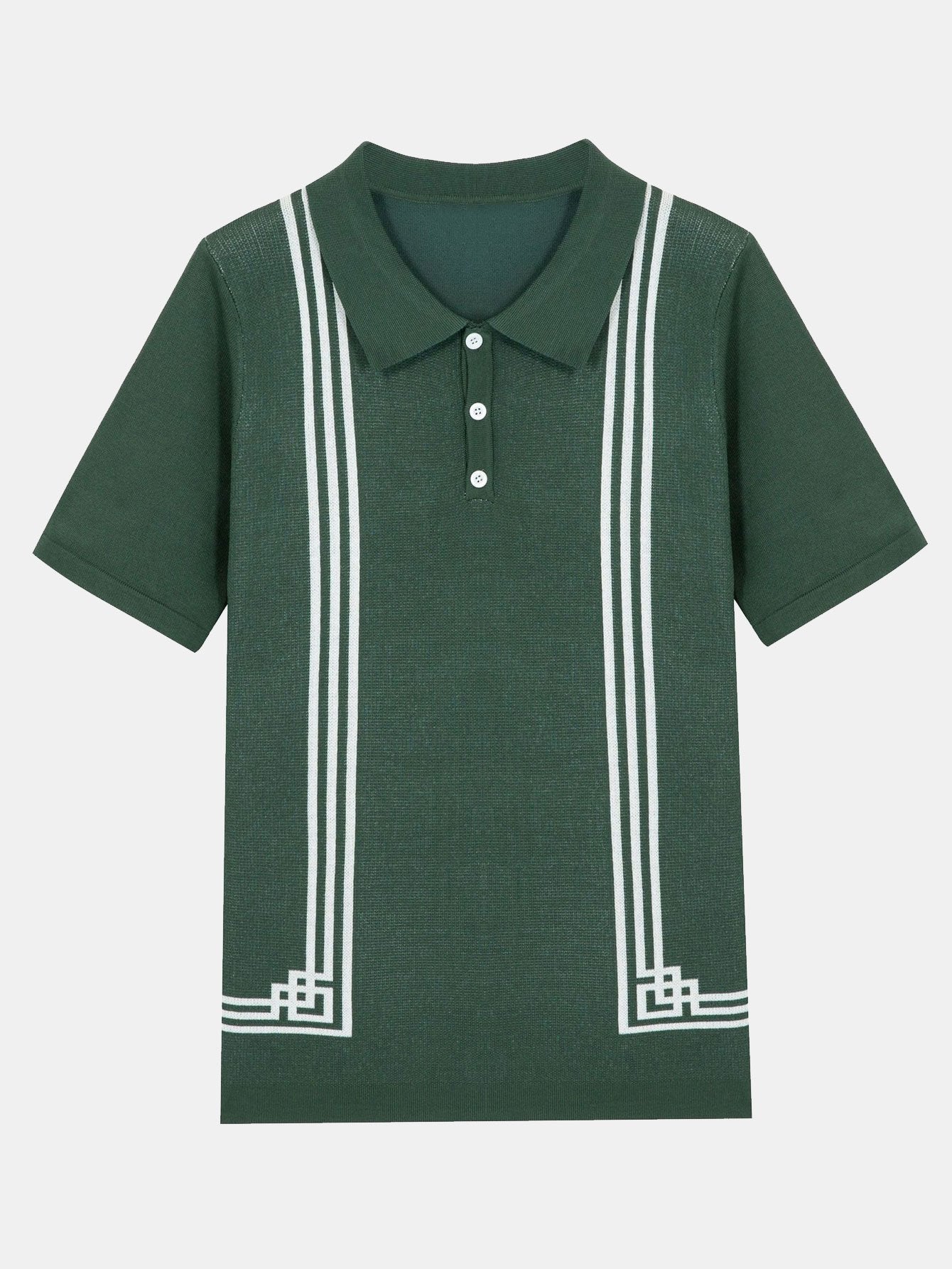 Axel | Striped Frame Short Sleeve Sweater Polo