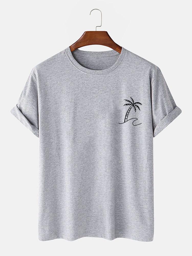Brendan® | Palm Trees Print T-Shirt