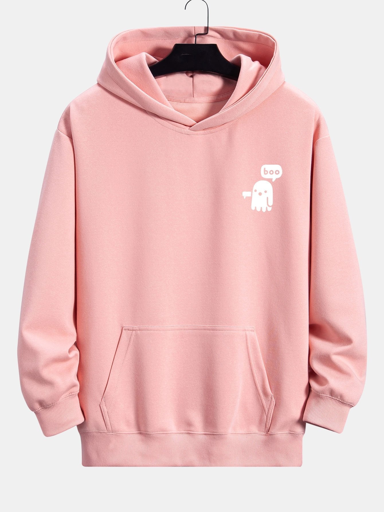 Winston | Boo Ghost Print Relax Fit Hoodie