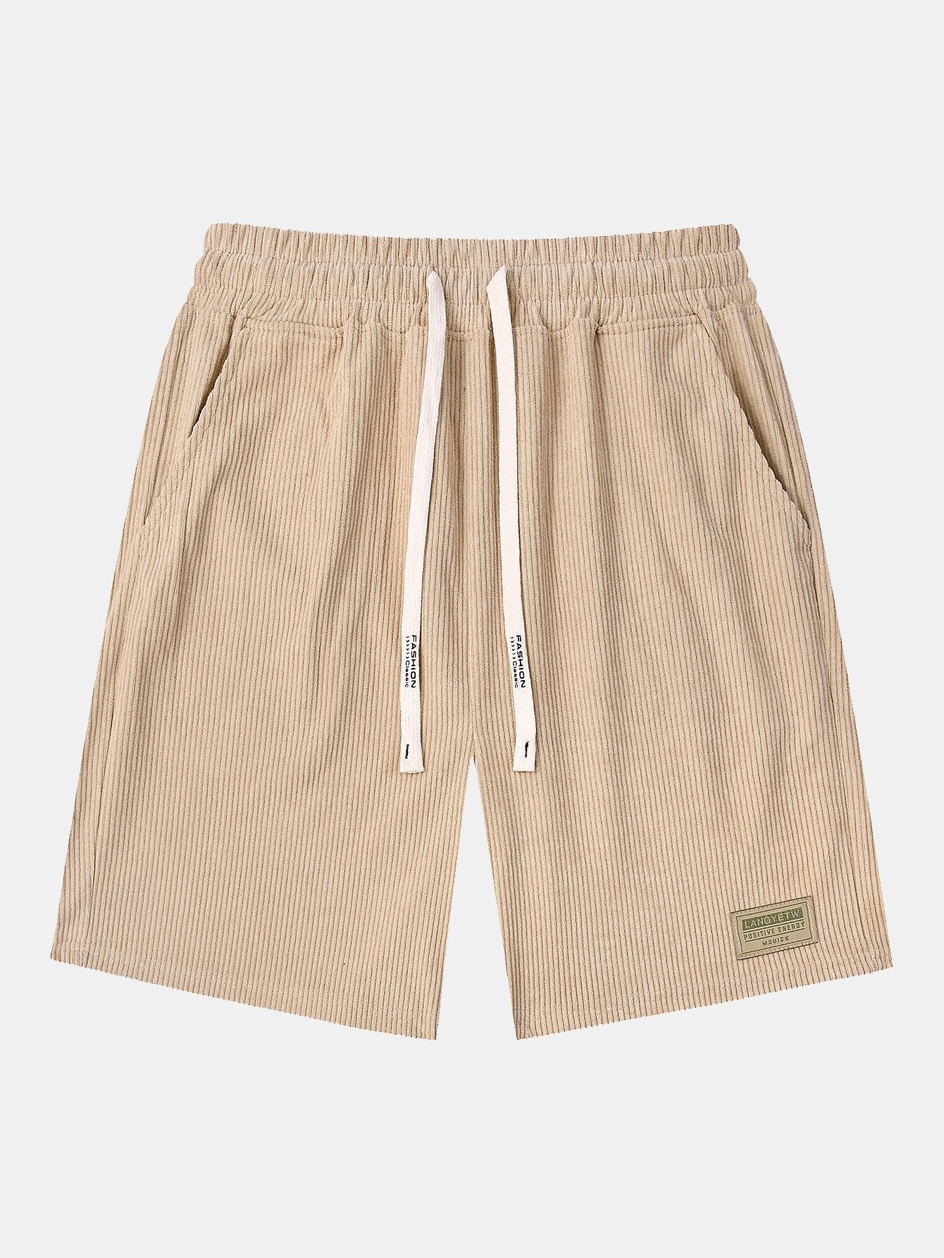 Barbour® | Corduroy Drawstring Shorts With Letter Label