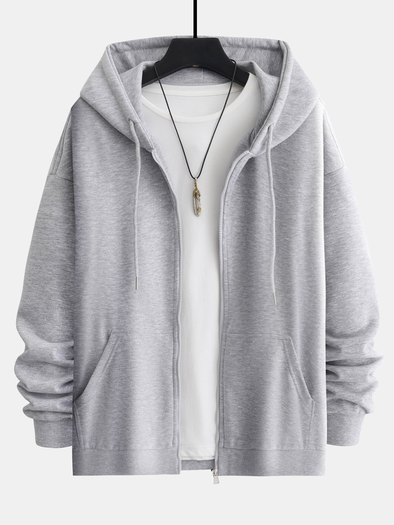 Romeo | Basic Relax Fit Zip Hoodie