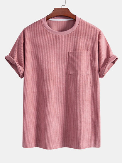 Baltasar® | Corduroy Oversize T-Shirt With Pocket & Shorts
