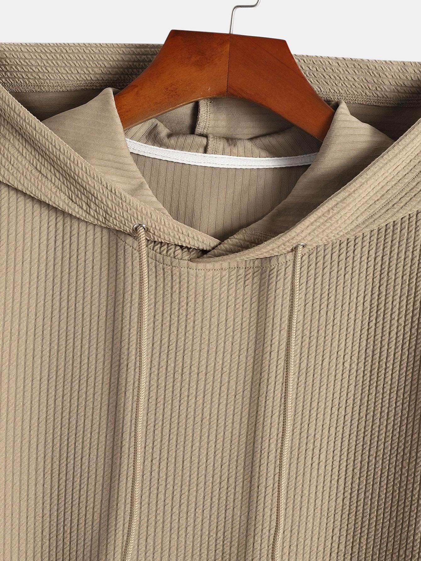 Zenón® | Muscle Fit Ribbed Hooded T-Shirt