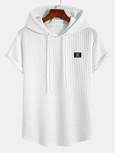 Alejandro® | Waffle Hooded Arc Hem T-Shirt