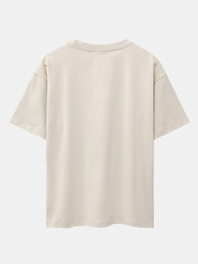 Agostino® | Create Adam Print Heavy Weight Oversize T-Shirt & Corduroy Shorts
