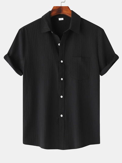 Yerai® | Textured Button Up Shirt