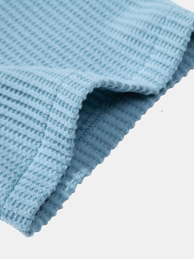 Isaac® | Waffle Button Up Shirt & Drawstring Knitted Waffle Pants