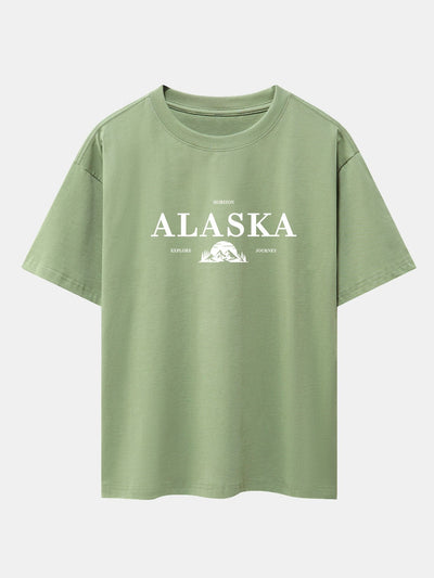 Enrique® | Slogan Print Drop Shoulder Oversize T-Shirt