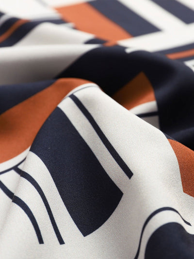 Atilio® | Geometry Print Button Up Shirt