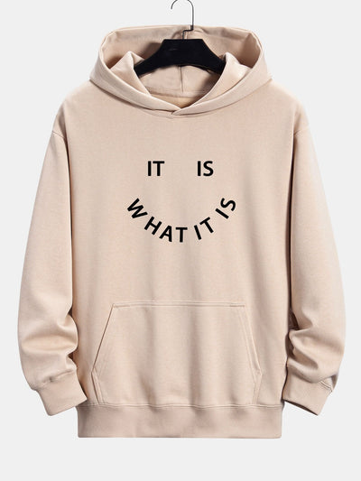 Aaron | It Is What It Is Print Relax Fit Hoodie