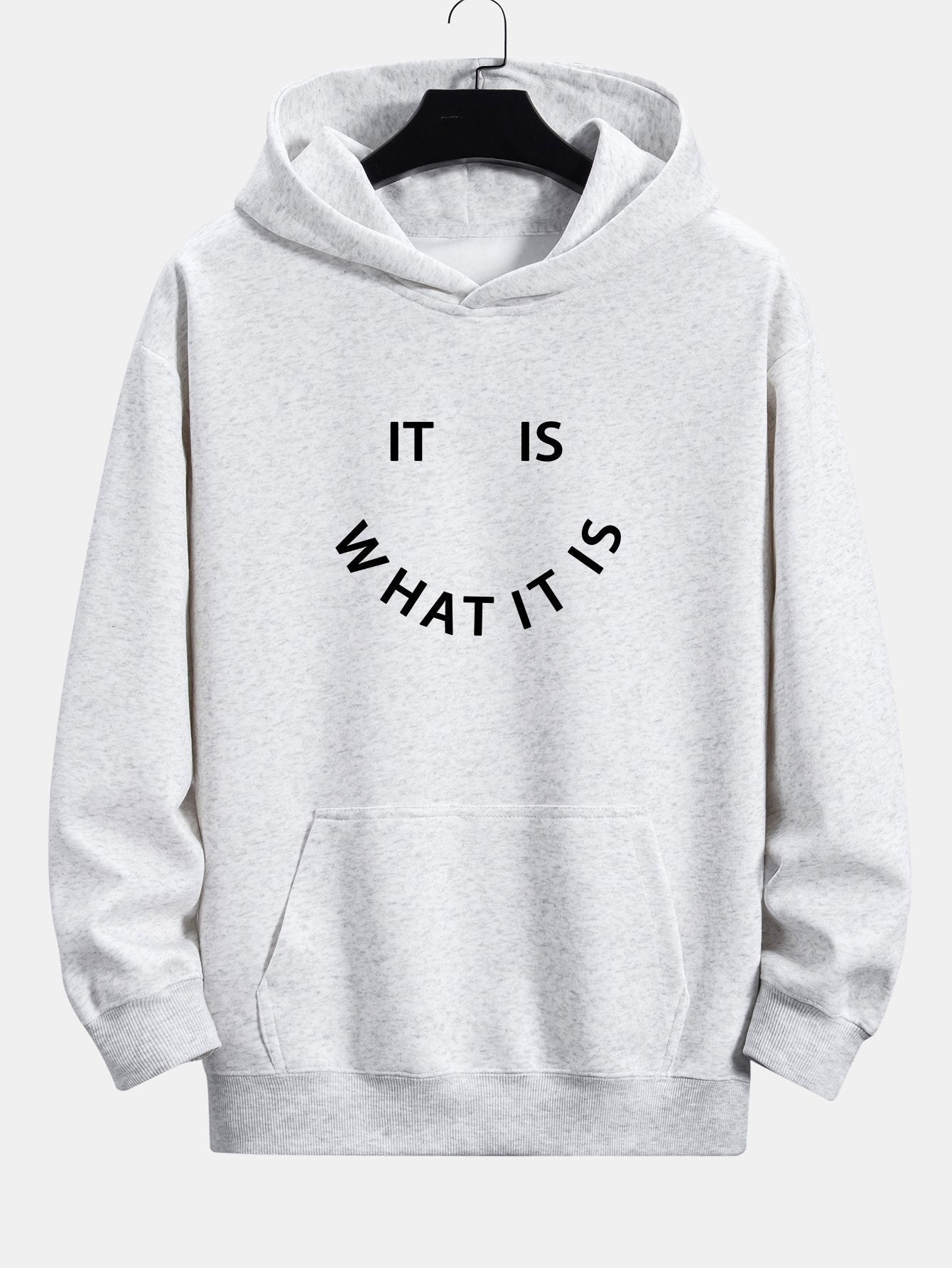 Aaron | It Is What It Is Print Relax Fit Hoodie