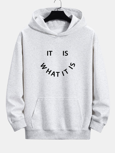 Aaron | It Is What It Is Print Relax Fit Hoodie