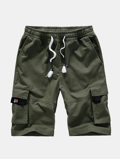 Erick | Drawstring Chino Cargo Shorts