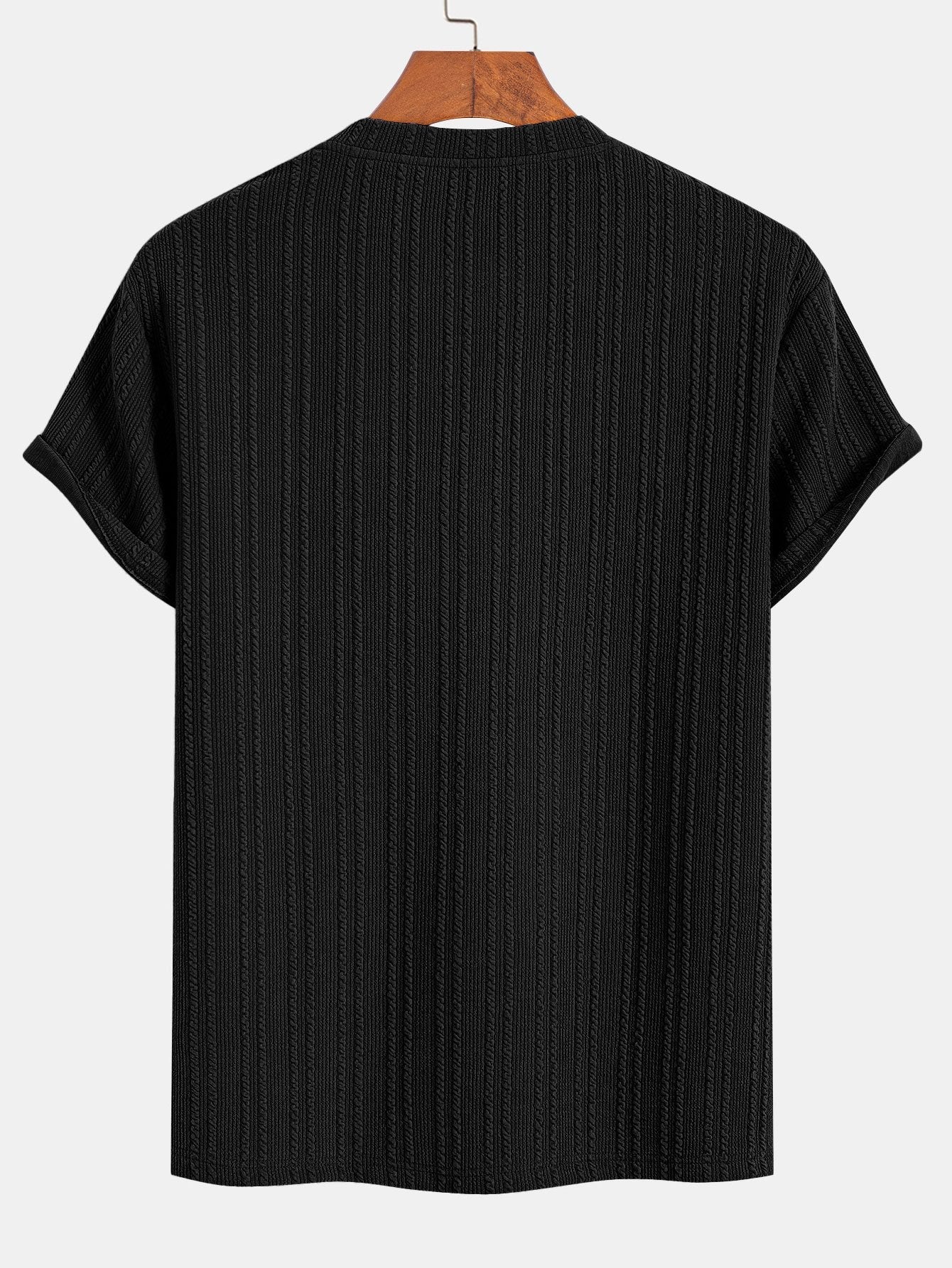 Américo® | Muscle Fit Ribbed T-Shirt