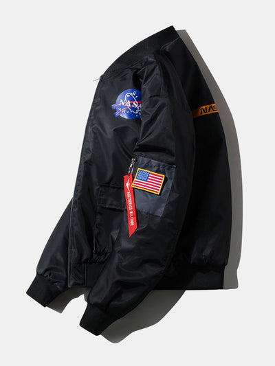 Holden | Oversized NASA Print Bomber Jacket
