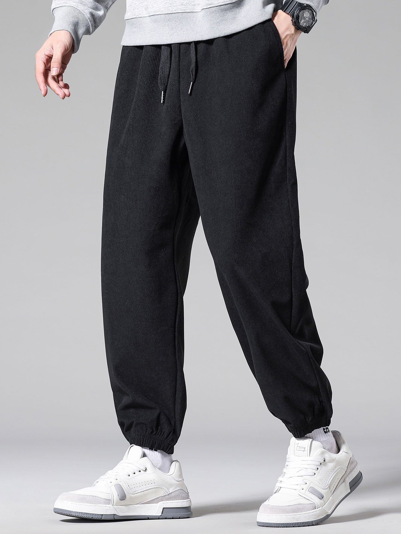 Emeterio® | Corduroy Drawstring Jogging Pants