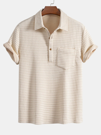 Everett | Waffle Polo With Pockets