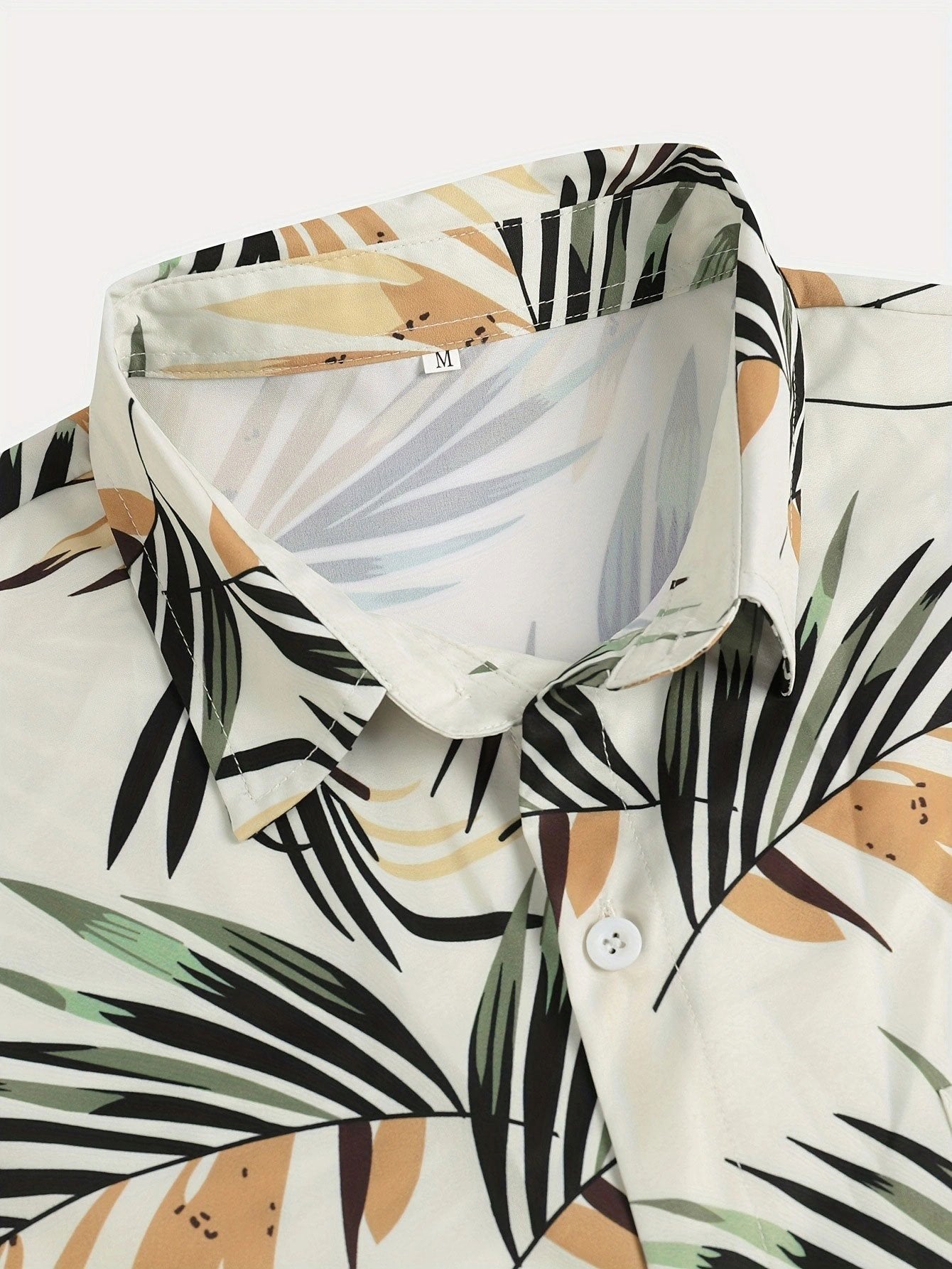 Alured® | Leaf Print Button Up Shirt