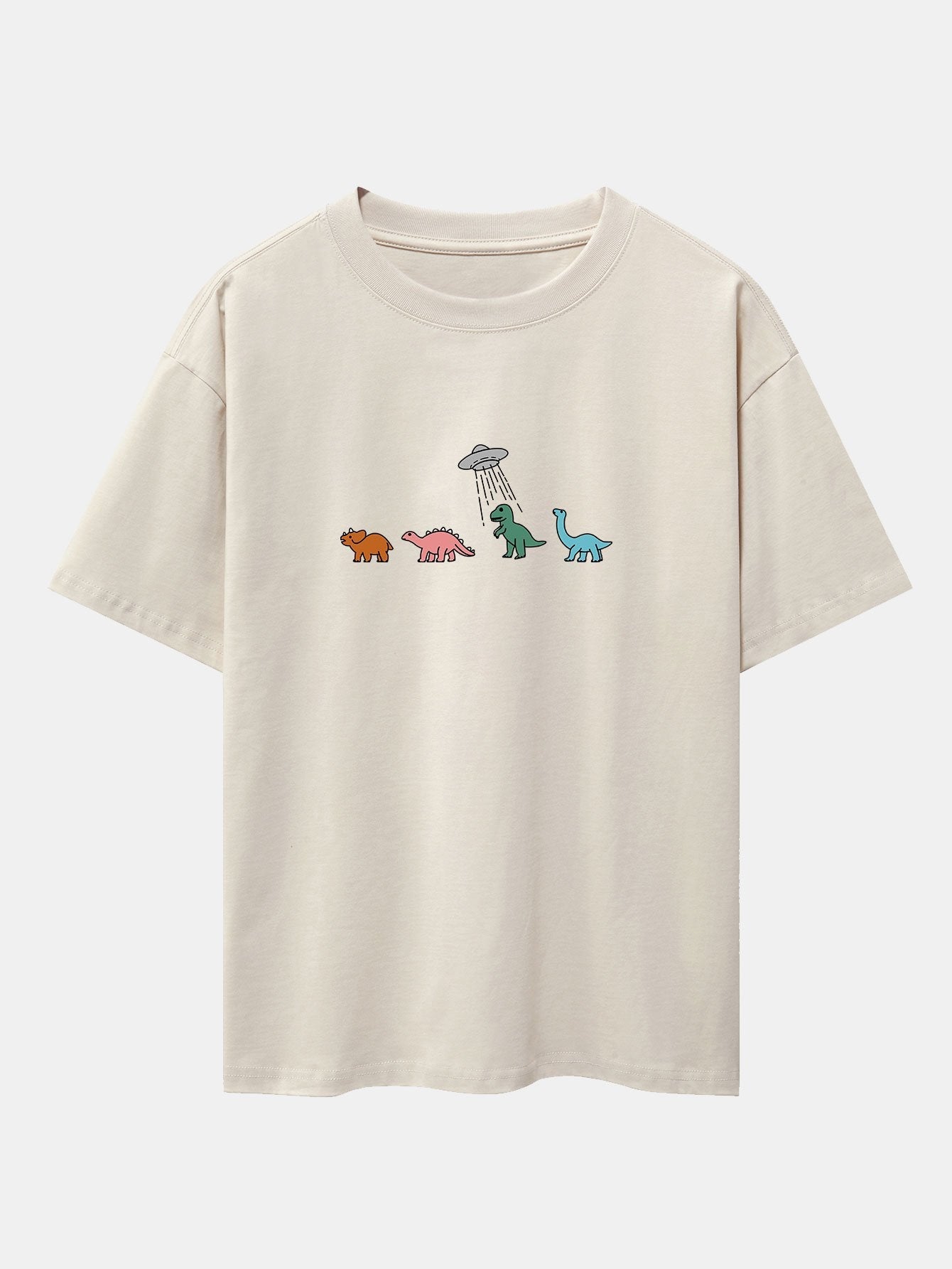 Isaiah® | Cartoon Dinosaur Print Heavy Weight Oversize T-Shirt