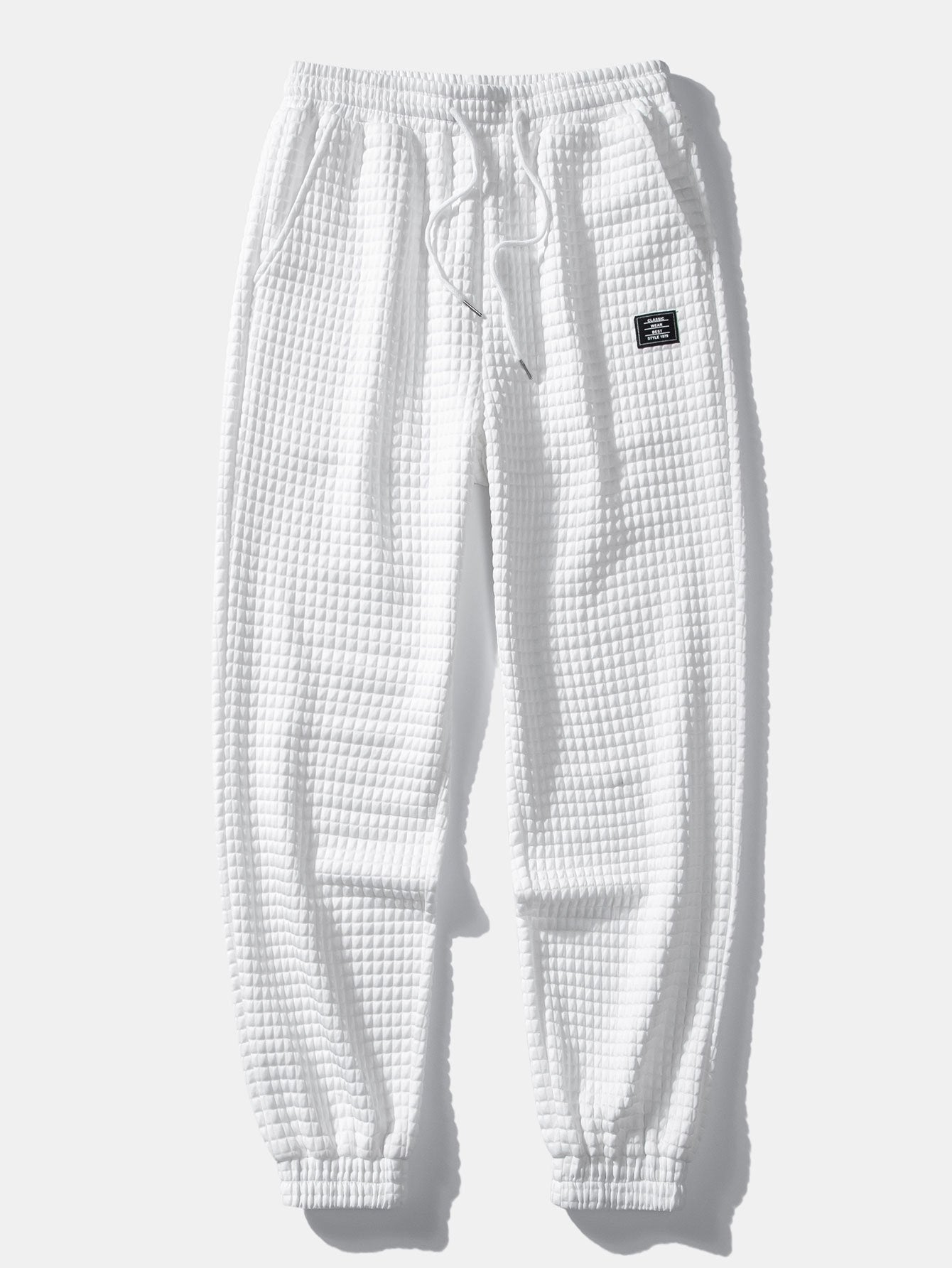 Gustavo® | Drawstring Waffle Jogger Pants