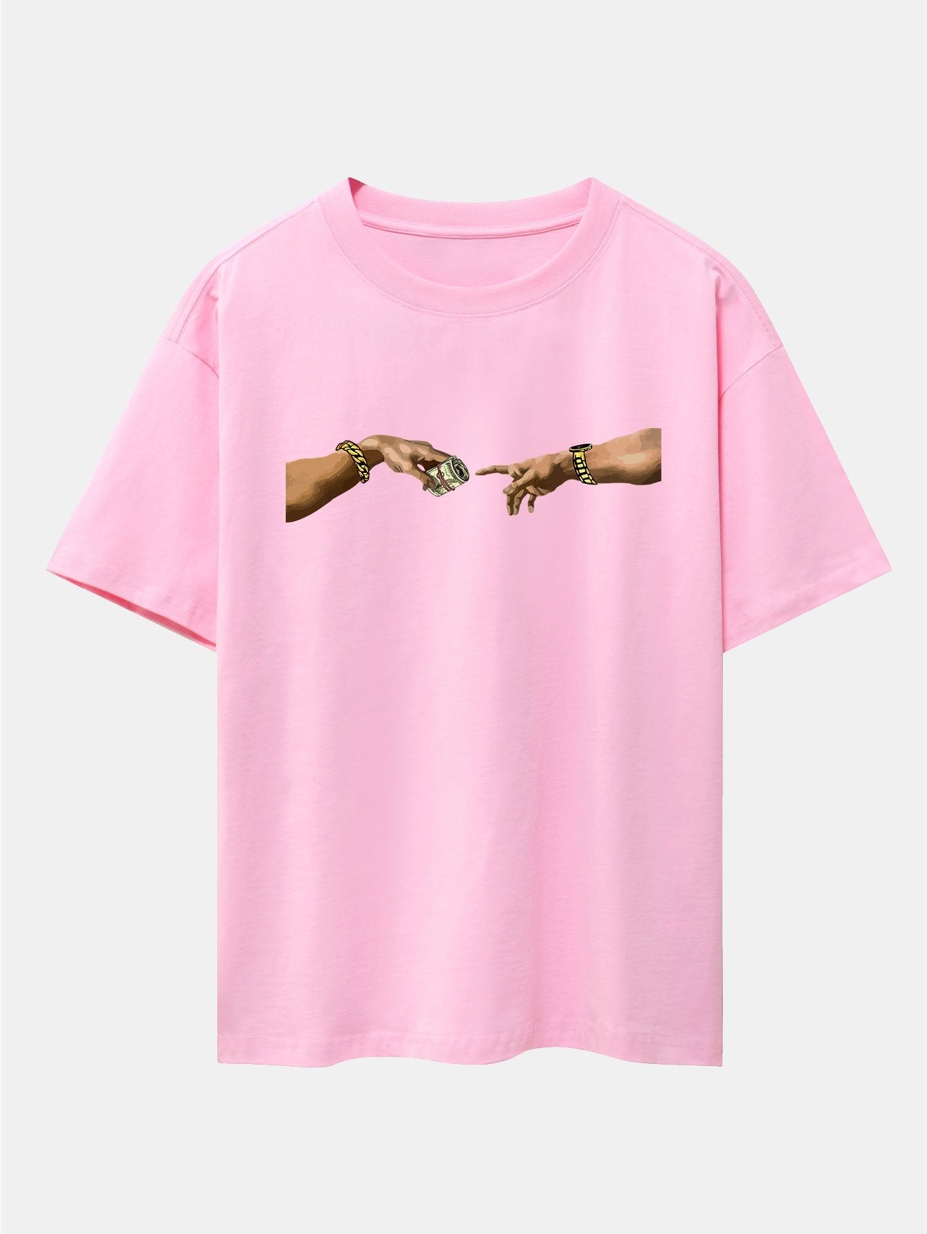 Jorge® | Cash Hand Print Drop Shoulder Oversize T-Shirt