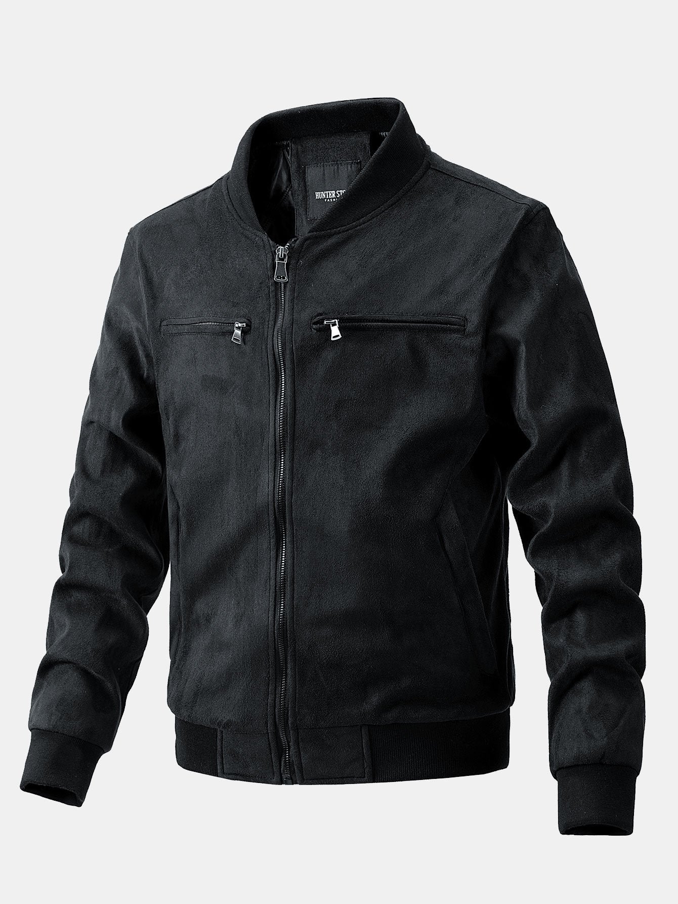 Fletcher | Suede Bomber Jacket With Quilted Liner
