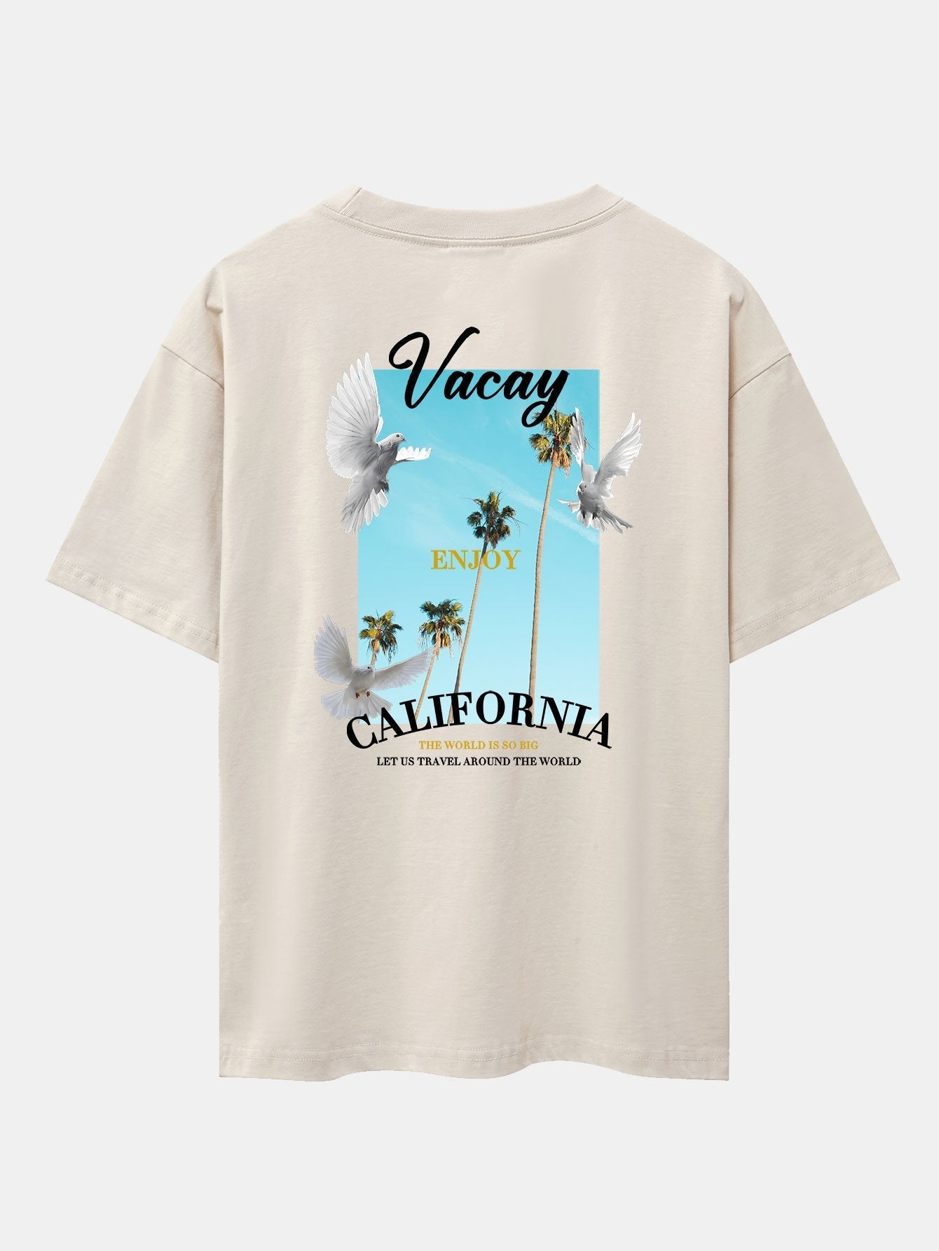 Tobías® | Dove Back Print Drop Shoulder Oversize T-Shirt