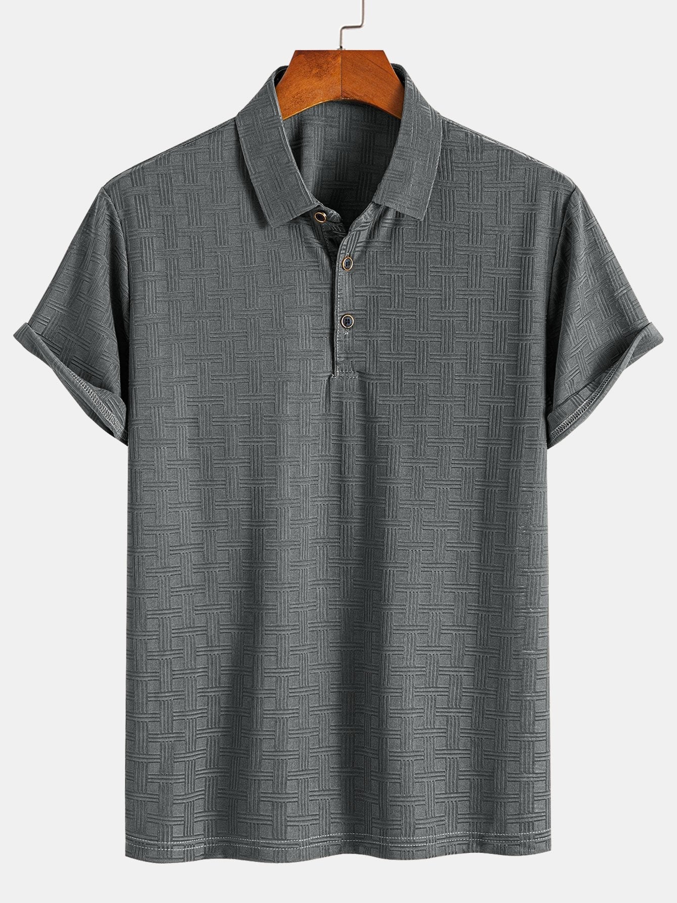 Constantino® | Short Sleeve Knitted Textured Polo