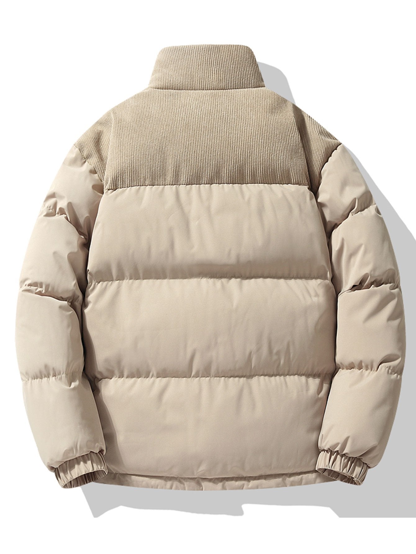 Ezra | Corduroy Patchwork Puffer Jacket