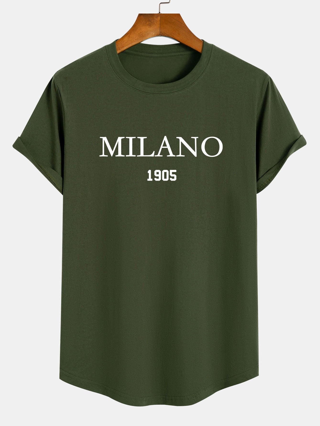Blake® | Milano Slogan Print Cotton Arc Hem T-Shirt