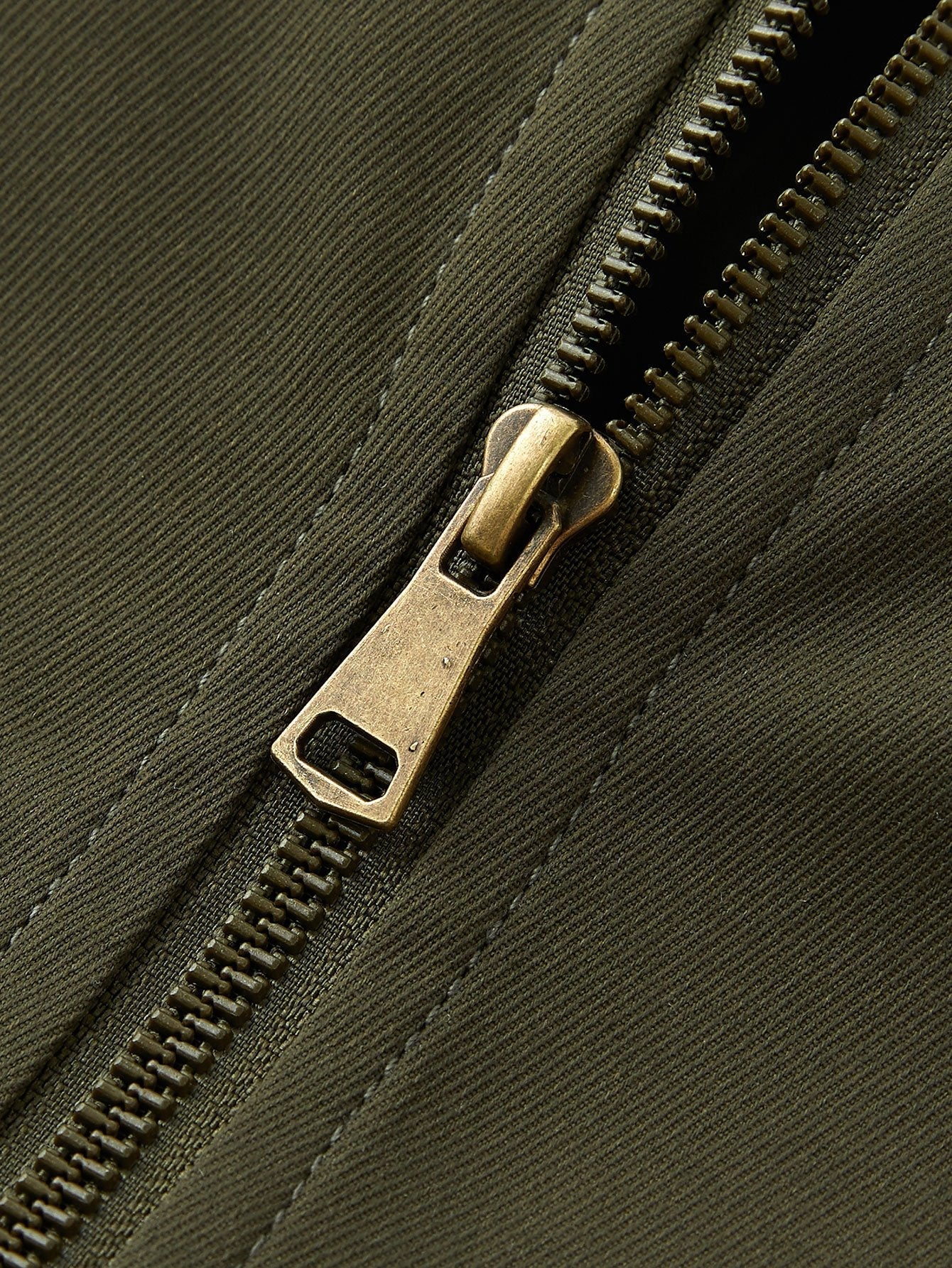 Kian | Corduroy Collar Zip Up Jacket