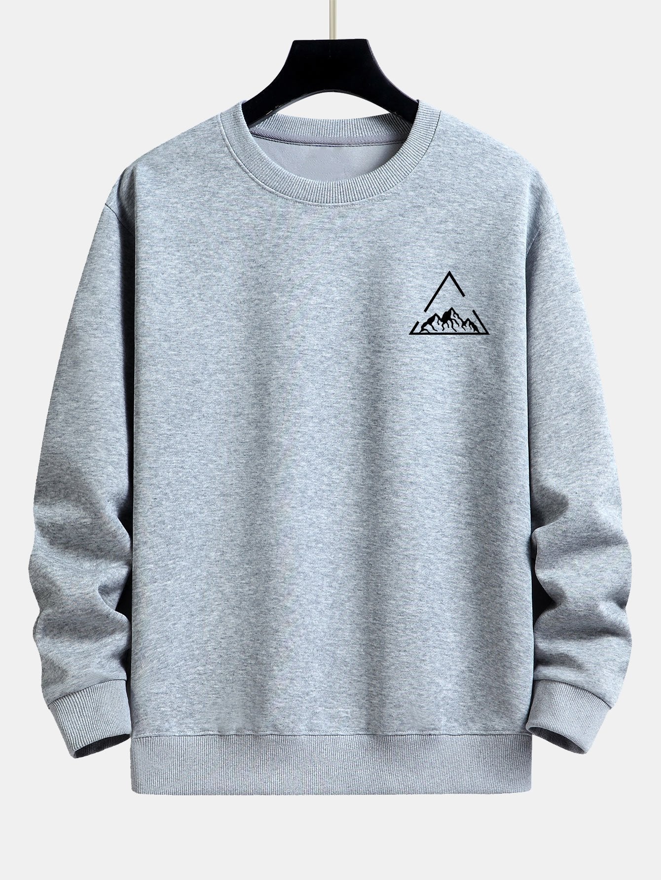 Lars® | Triangle Mountain Print Relax Fit Sweatshirt