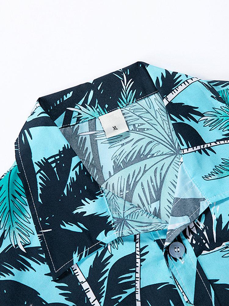 Muhammad® | Tropical Print Button Up Shirt & Tropical Print Swim Shorts