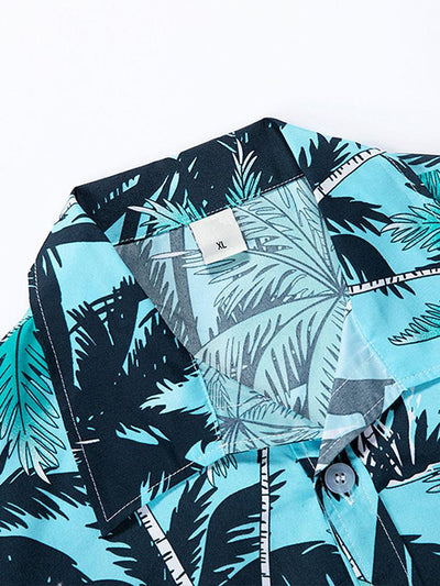Muhammad® | Tropical Print Button Up Shirt & Tropical Print Swim Shorts