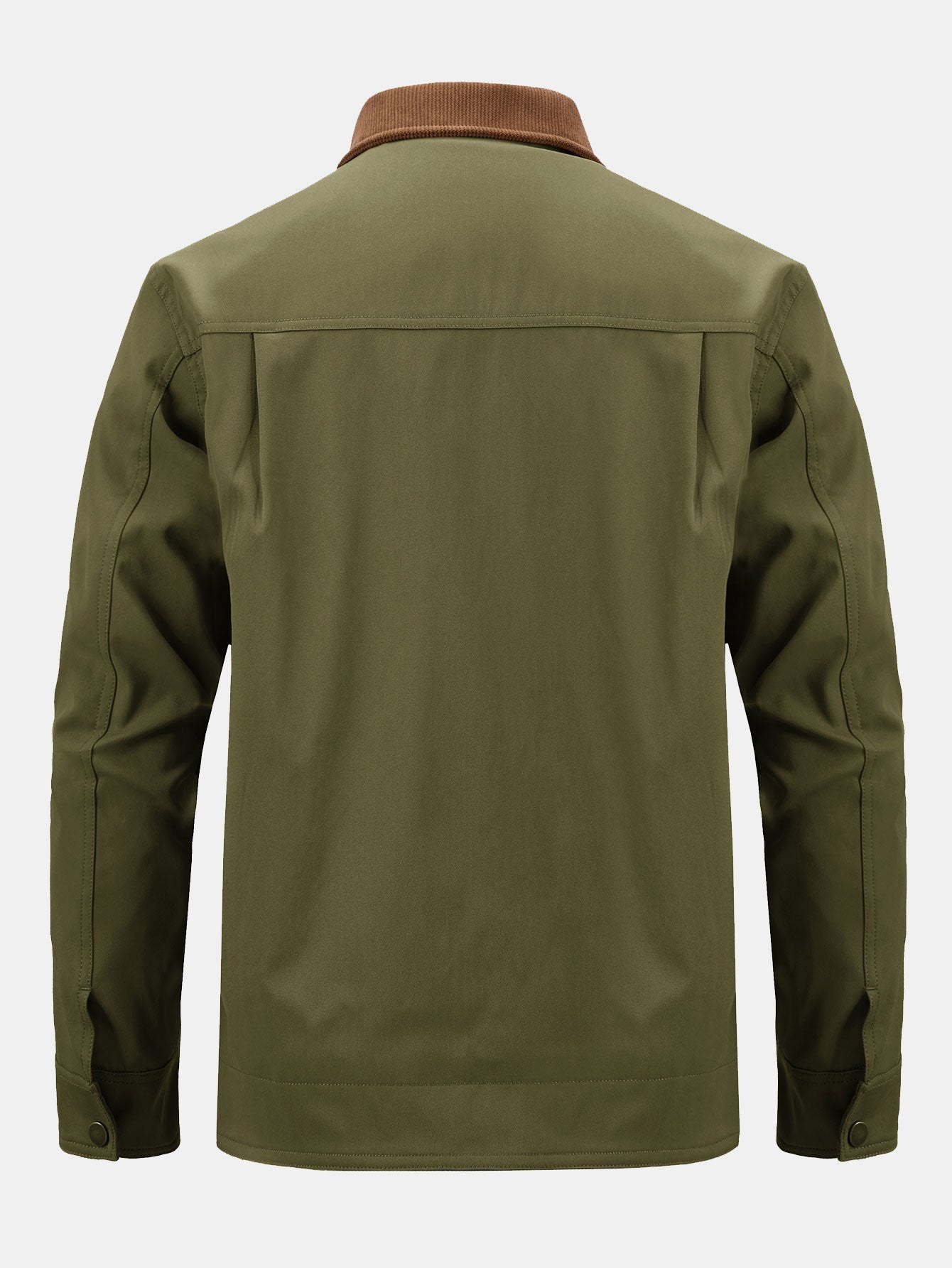Kian | Corduroy Collar Zip Up Jacket