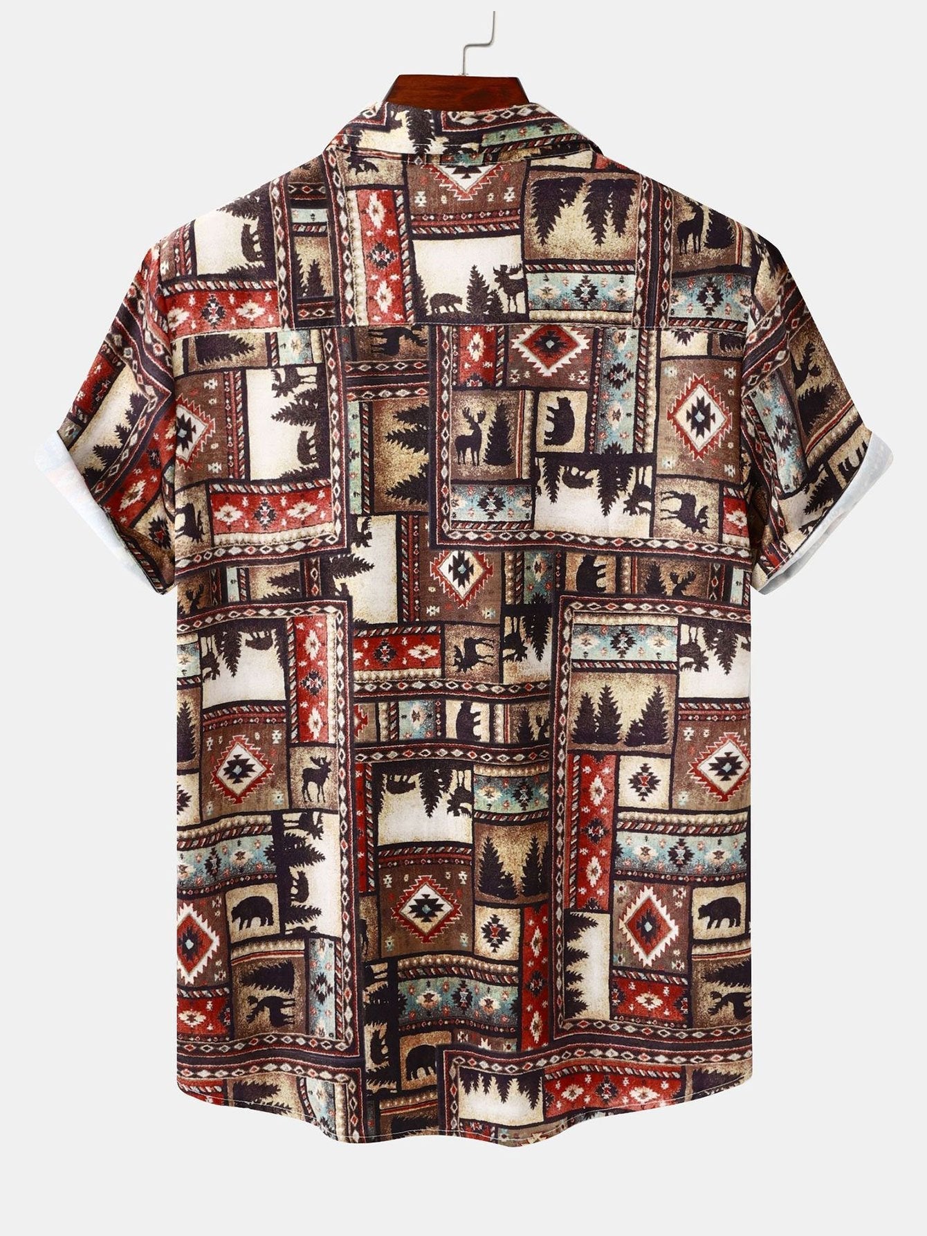 Arty® | Aztec Patch Print Shirt