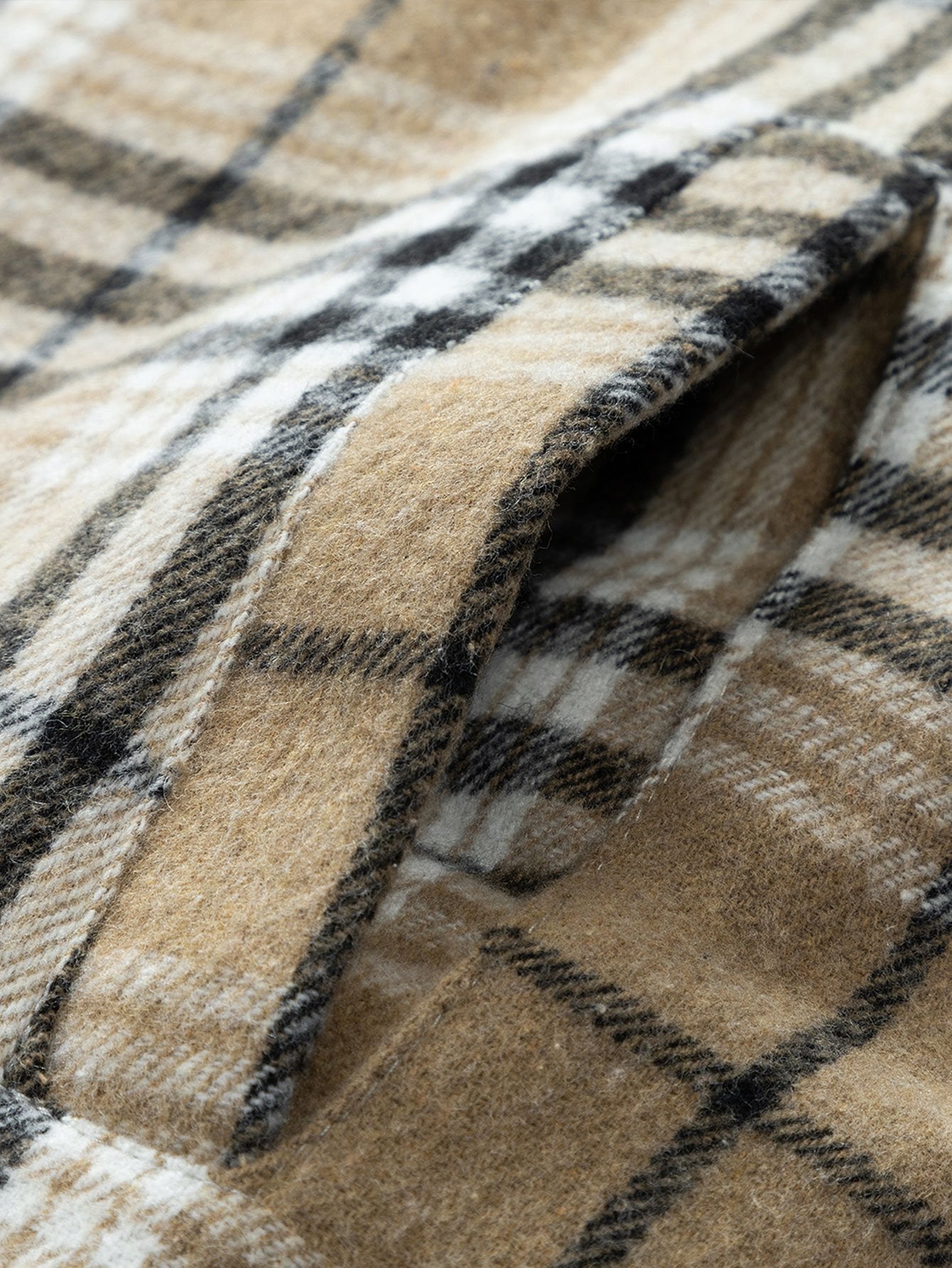 Forest | Teddy Fleece Lined Detachable Flannel Plaid Hooded Coat