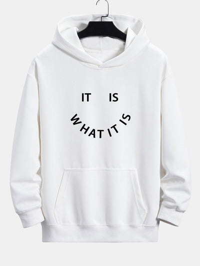 Aaron | It Is What It Is Print Relax Fit Hoodie