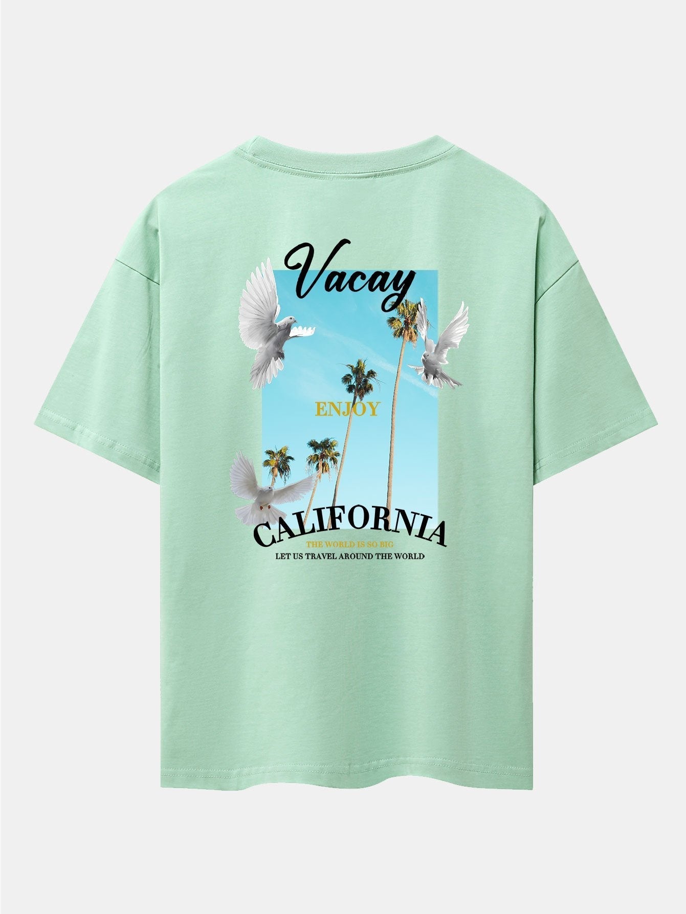 Gaspar® | Dove Back Print Drop Shoulder Oversize T-Shirt