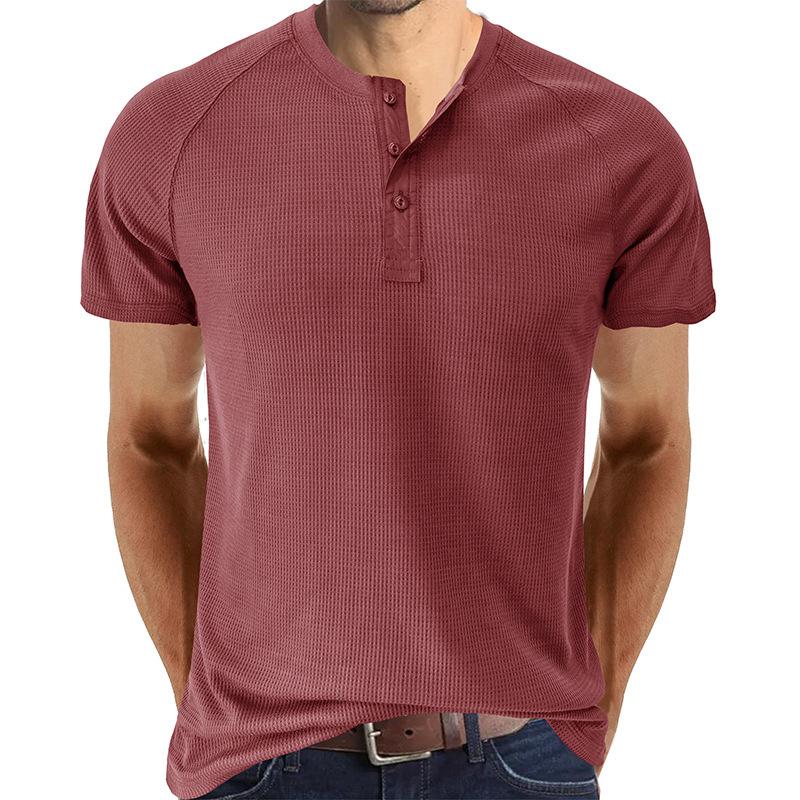 Men's gh Gy Short Sleeve Henley T-Shirt