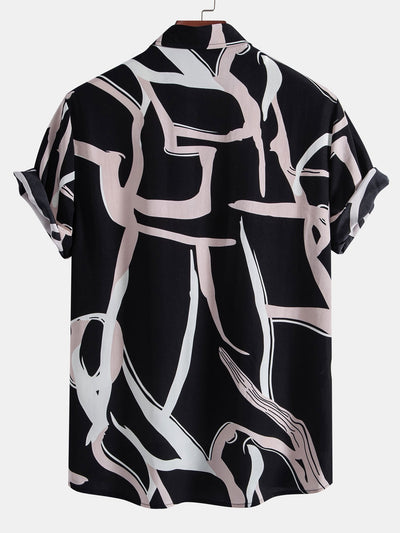 Aeson® | Abstract Print Button Up Shirt