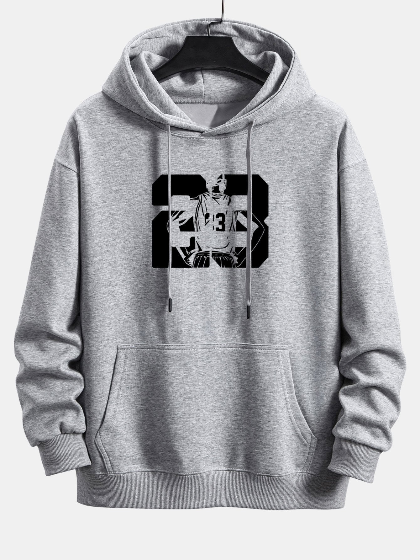 Peter | Number 23 Print Relax Fit Hoodie
