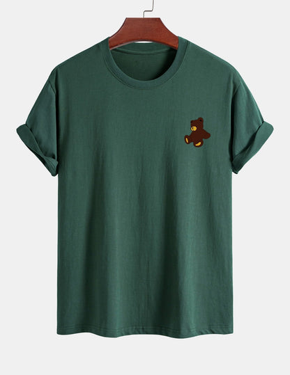 Yoab® | Teddy Bear Print Cotton T-Shirt