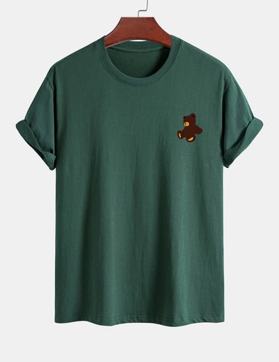 Yoab® | Teddy Bear Print Cotton T-Shirt