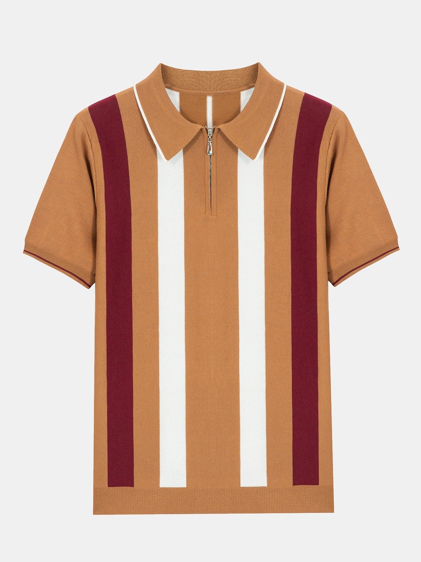 Theo | Striped Zip Sweater Polo