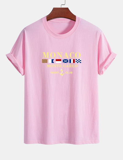 Arnaldo® | Monaco Slogan Print Cotton T-Shirt