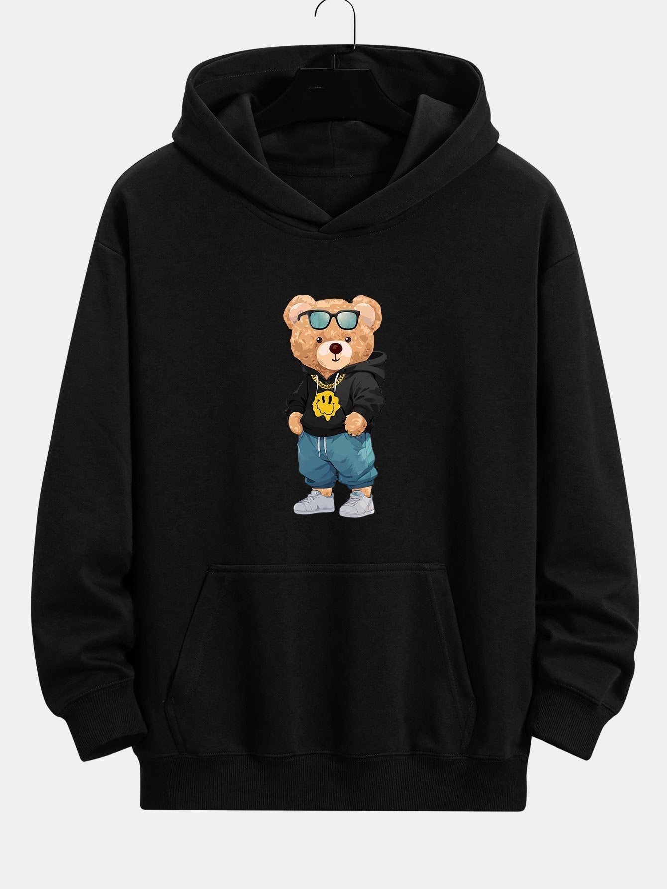 Anthony | Hip Hop Bear Print Relax Fit Hoodie