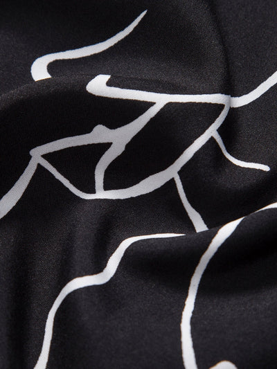 Alejandro® | Abstract Line Print Buttton Up Shirt