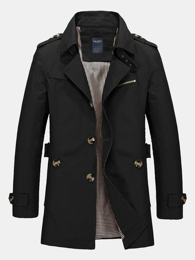 Zane | Long Line Chino Coat